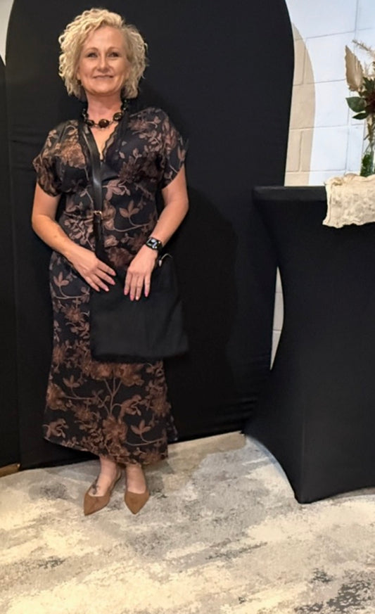 Floral Print Midi