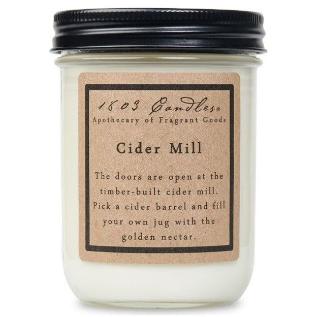 Cider Mill-14oz 1803 Jar Candle - GirlFriends Boutique