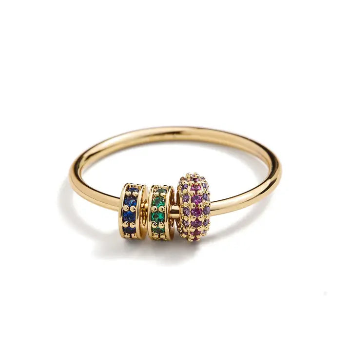 Rondelle Trio Fidget Ring