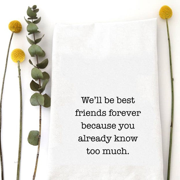Best Friends Forever - Tea Towel