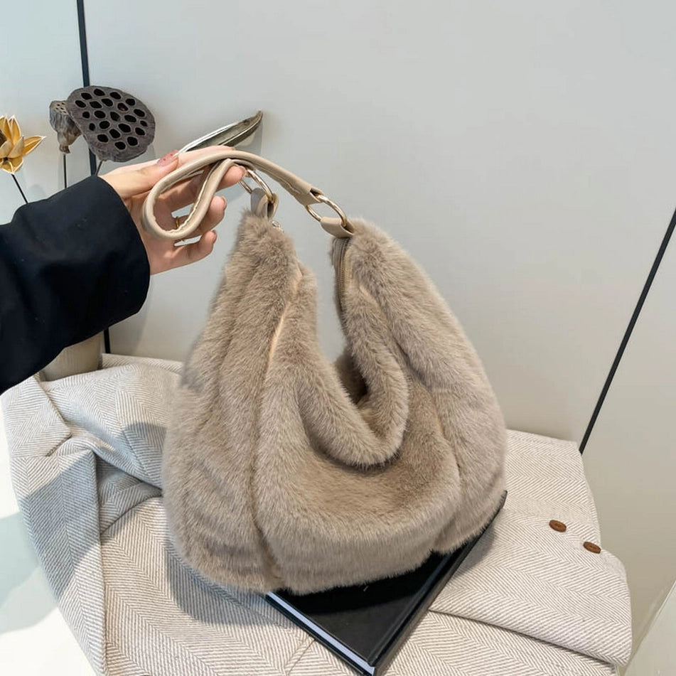 Faux Fur Tote Bag