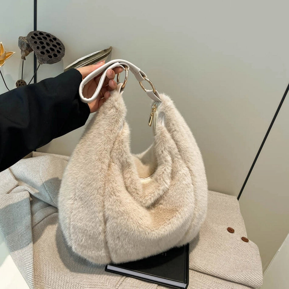 Faux Fur Tote Bag