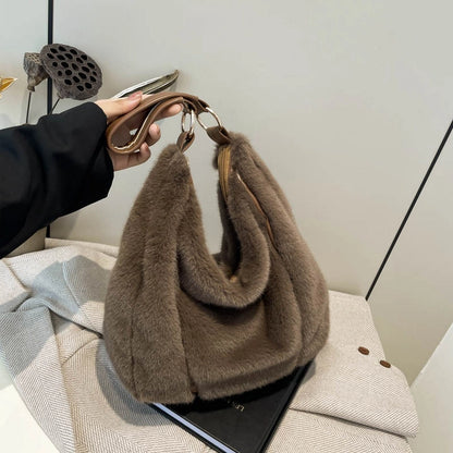 Faux Fur Tote Bag
