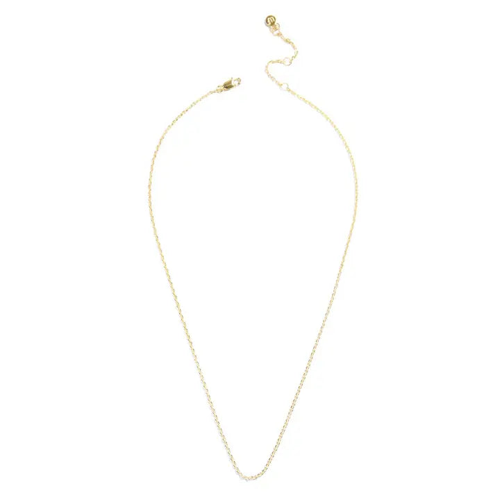 Cable Chain Charm Starter Necklace