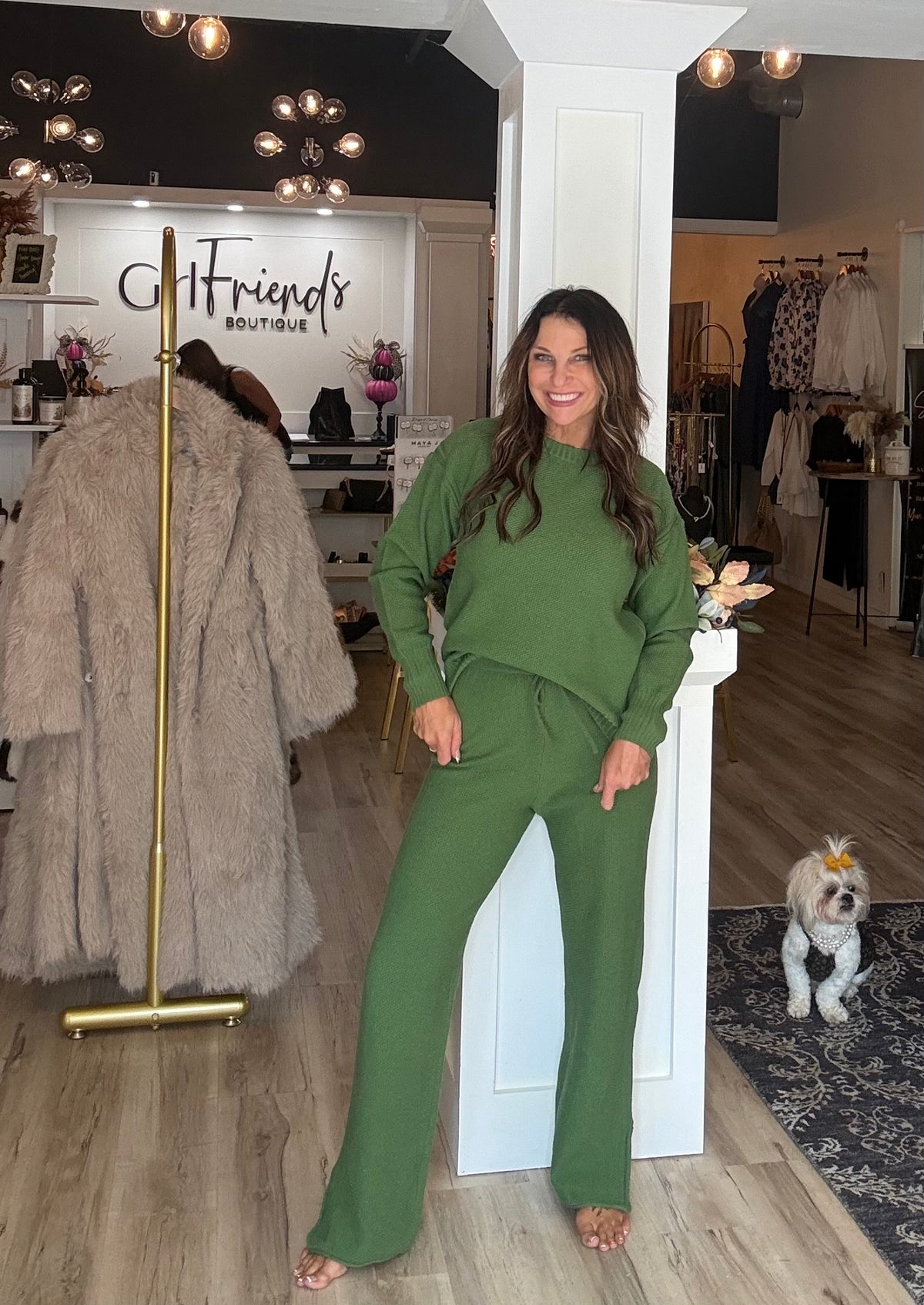 Minimalist Sweater & Wide-Leg Pants Set