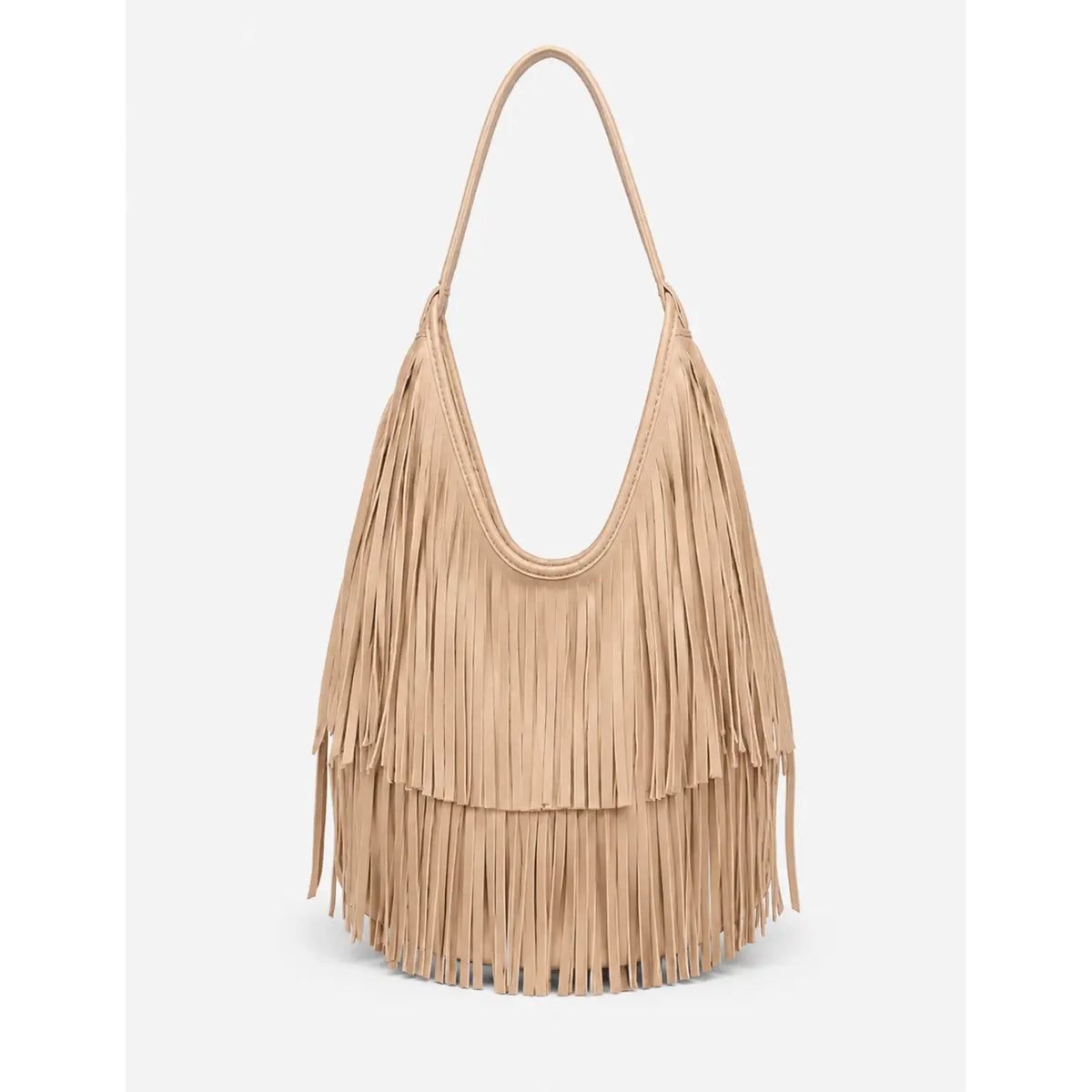 Faux Leather Hobo Bag