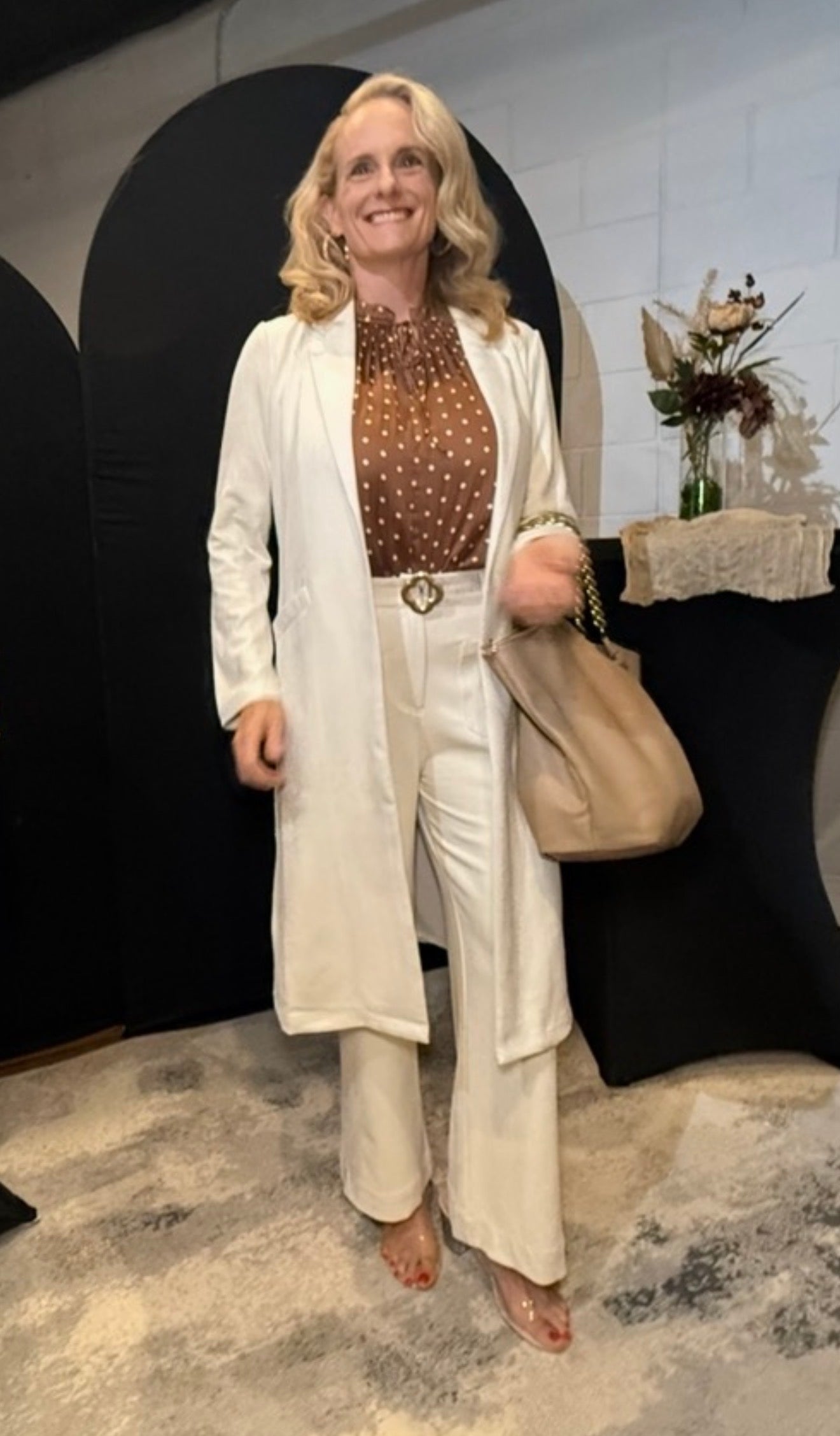 Faux Suede Duster