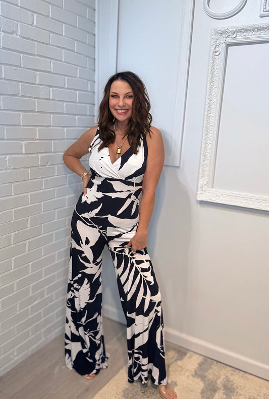 Abstract Branch Jumpsuit