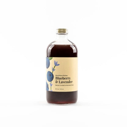 Blueberry and Lavender Cocktail and Mocktail Mixer, 16 Fl oz