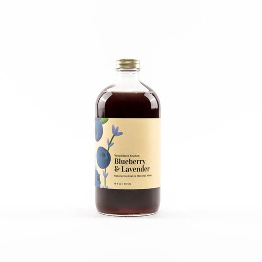Blueberry and Lavender Cocktail and Mocktail Mixer, 16 Fl oz