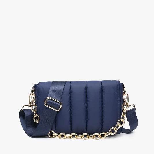 Lala Quilted Chain Crossbody