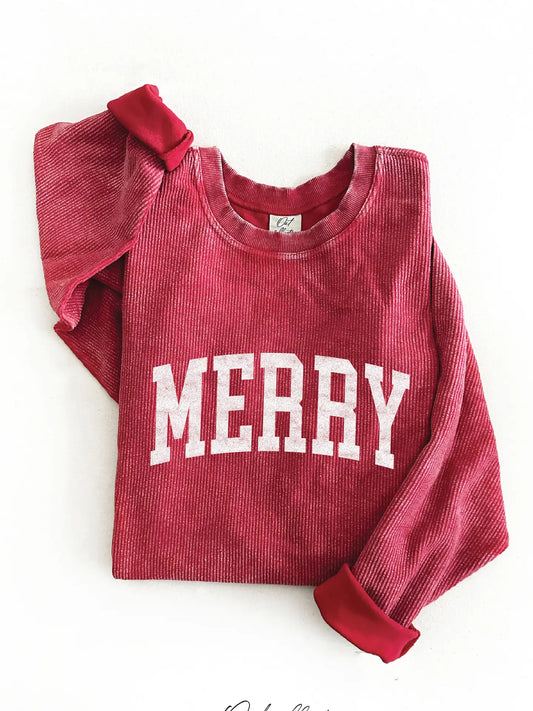 Merry Thermal Vintage Pullover