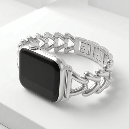 Platinum Braid Luxury Apple Watch Strap