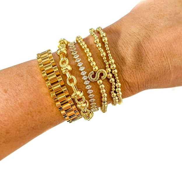 Texture 18K Gold Filled Bracelet