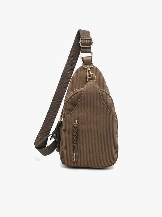 Corduroy Dual Sling Bag