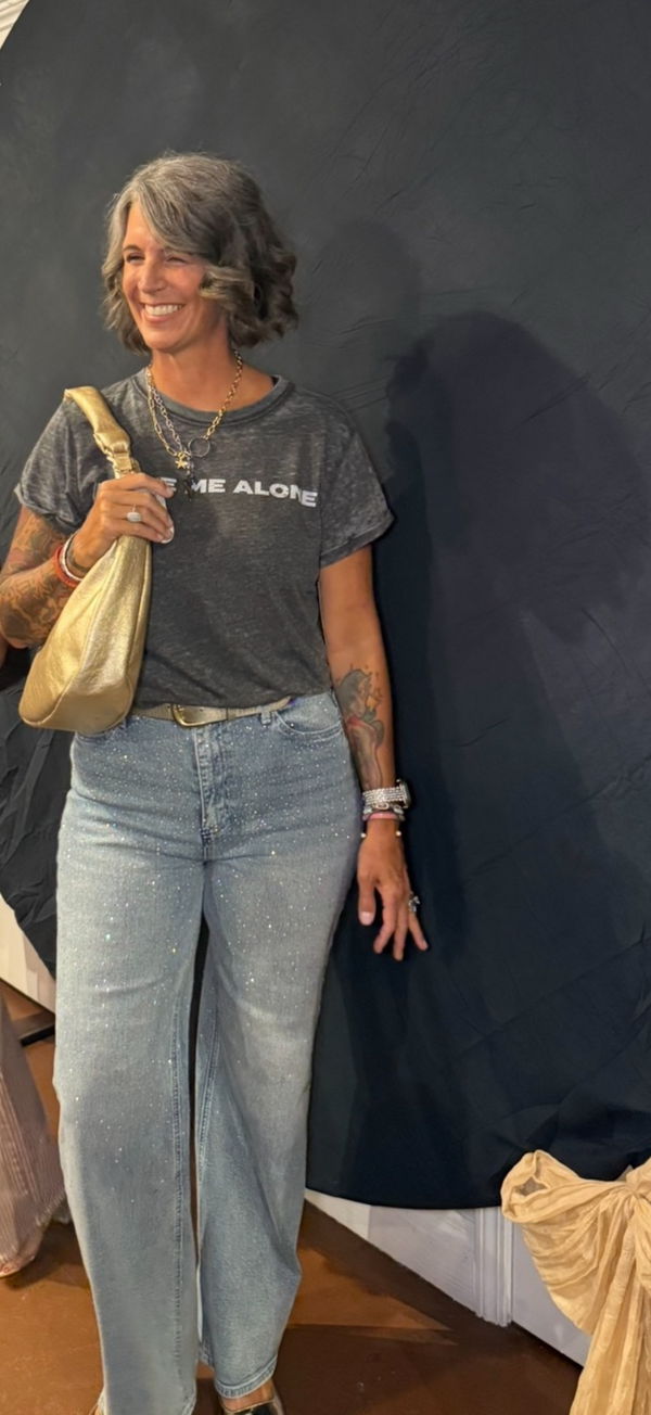 Vintage Rhinestone Denim