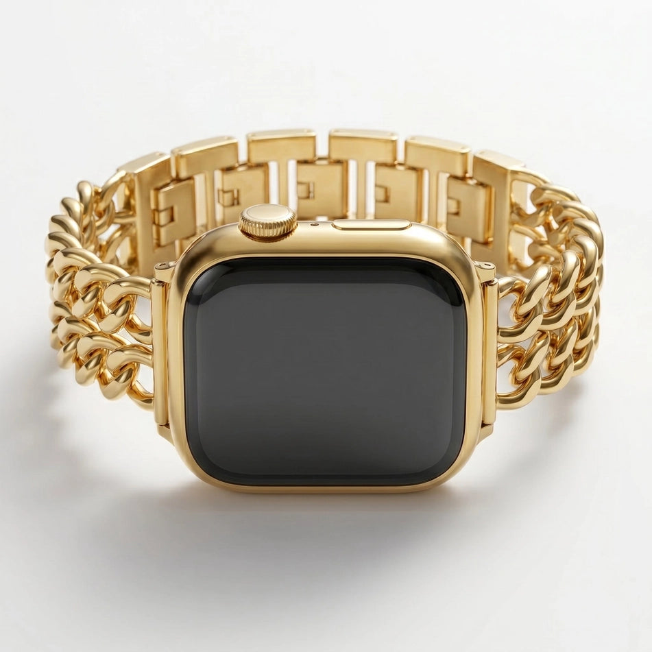 Gold Curve Luxury Apple Watch Strap
