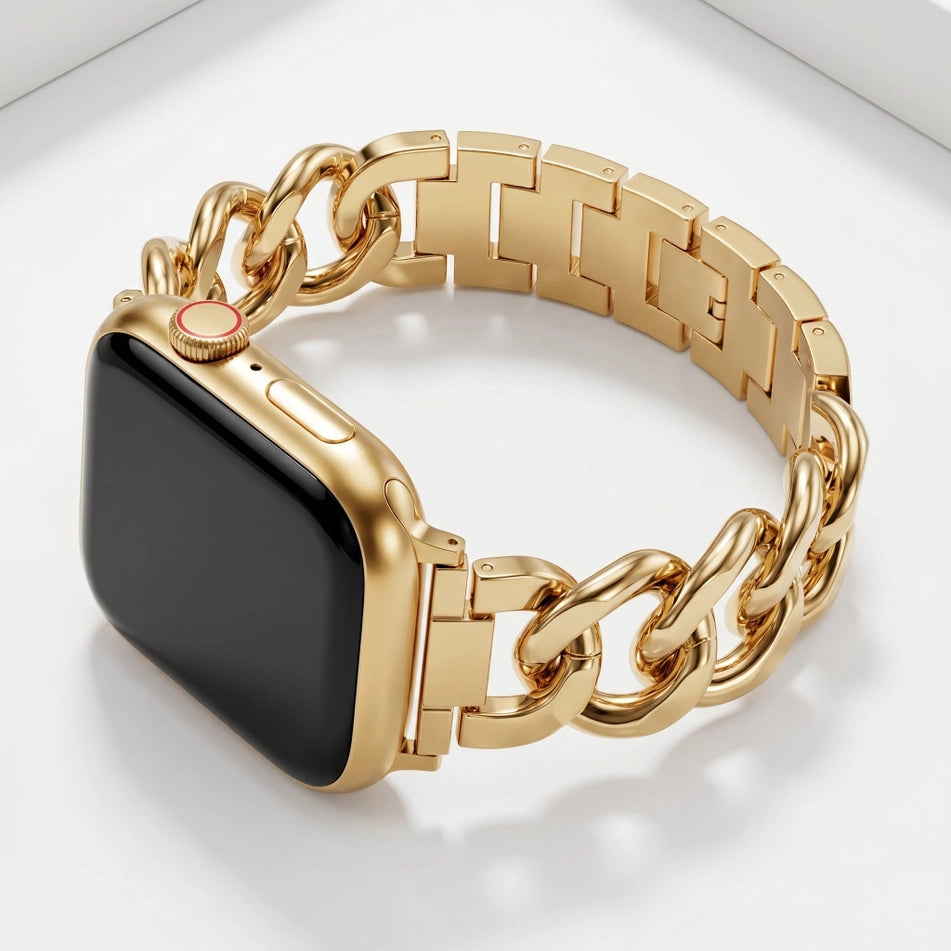 Gold Woven Luxury Apple Watch Strap