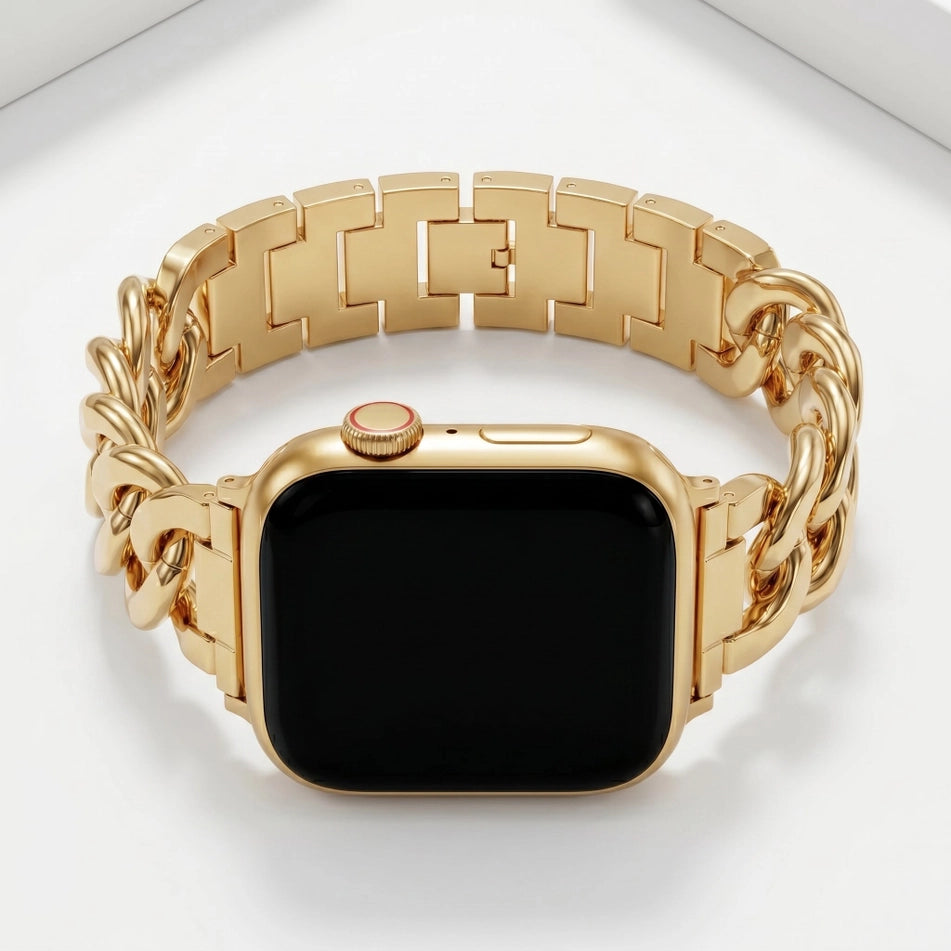 Gold Woven Luxury Apple Watch Strap