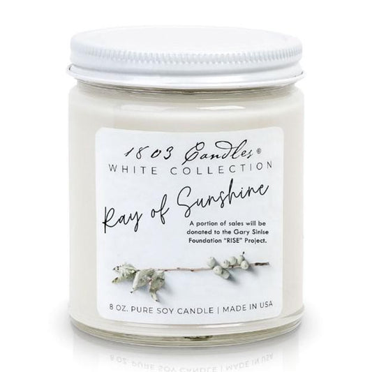 Ray of Sunshine 8oz. - 1803 Candles White Collection