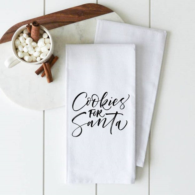 Cookies For Santa Tea Towel - GirlFriends Boutique