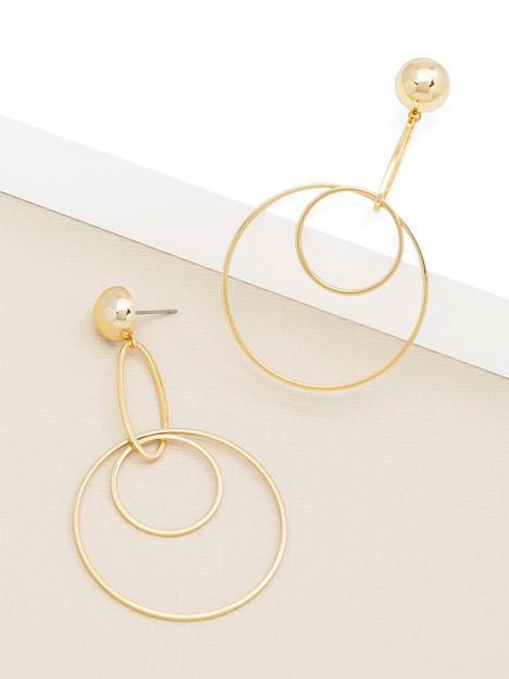 18k Gold-Plated Multiple Hoops Earrings - Gold